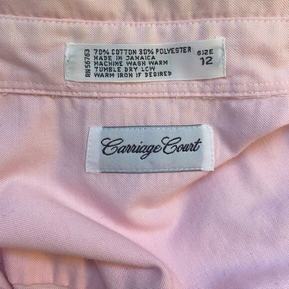 Carriage Court Women’s Pink Button Up - Picture 4 of 4